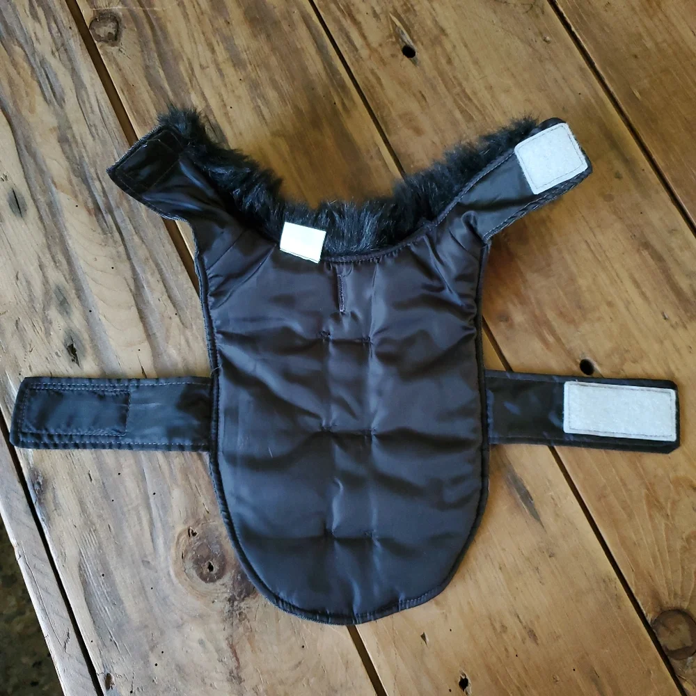 Dog Jacket with faux fur color Size Small